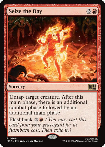 Image for Seize the Day (Surge Foil) (166) (Commander: Marvel Super Heroes) - Magic: The Gathering