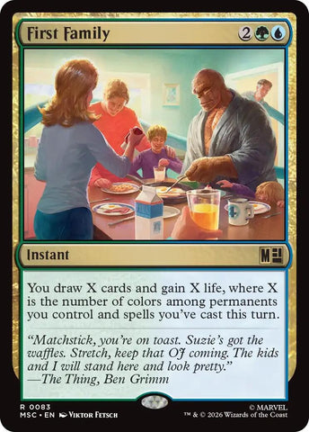 Image for First Family (Surge Foil) (83) (Commander: Marvel Super Heroes) - Magic: The Gathering