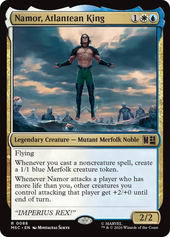 Image for Namor, Atlantean King (Surge Foil) (88) (Commander: Marvel Super Heroes) - Magic: The Gathering