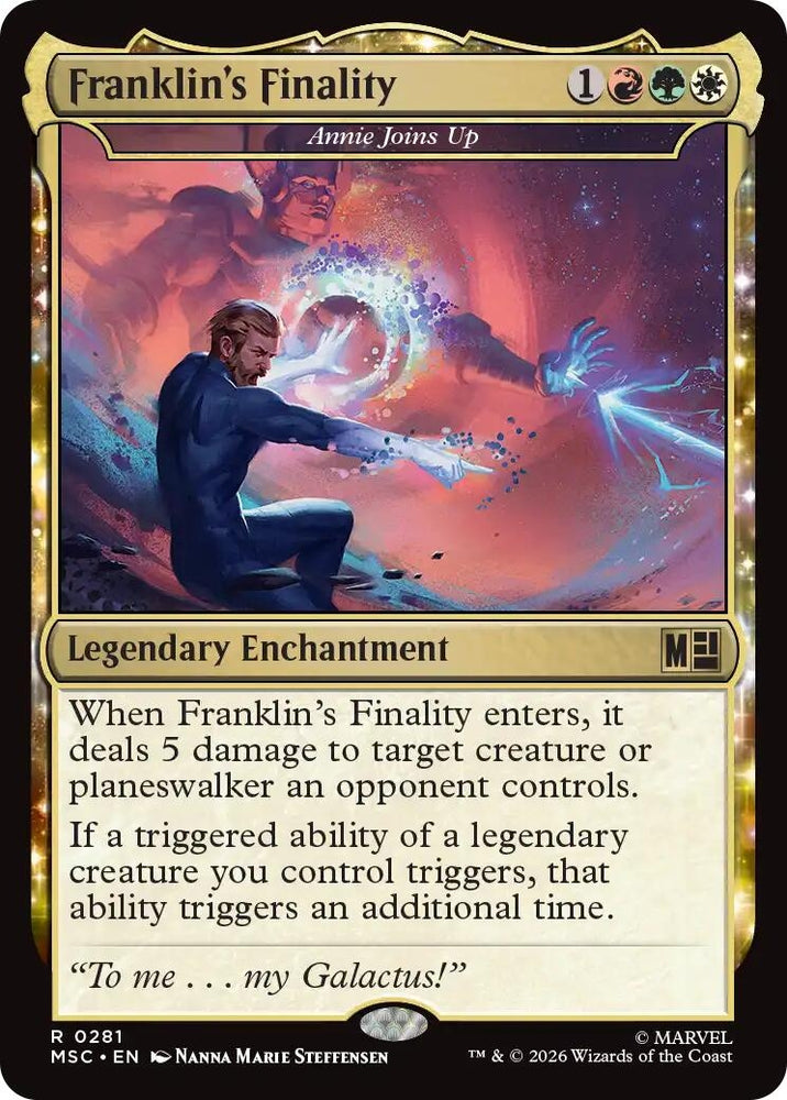 Image for Franklin's Finality - Annie Joins Up (Surge Foil) (281) (Commander: Marvel Super Heroes) - Magic: The Gathering