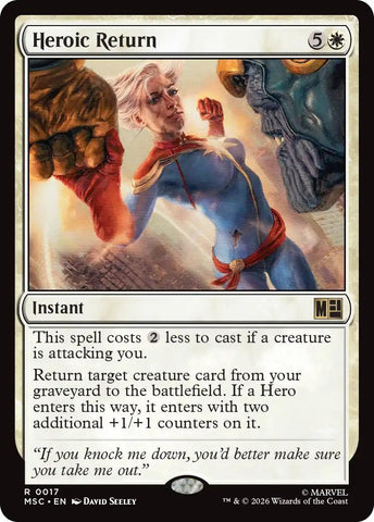 Image for Heroic Return (Surge Foil) (17) (Commander: Marvel Super Heroes) - Magic: The Gathering