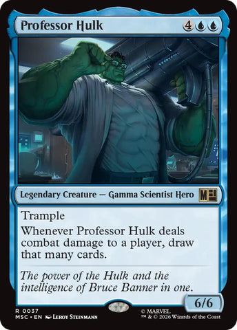 Image for Professor Hulk (Surge Foil) (37) (Commander: Marvel Super Heroes) - Magic: The Gathering