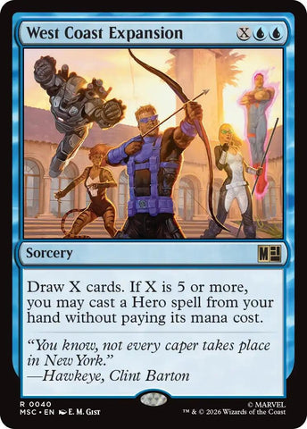 Image for West Coast Expansion (Surge Foil) (40) (Commander: Marvel Super Heroes) - Magic: The Gathering