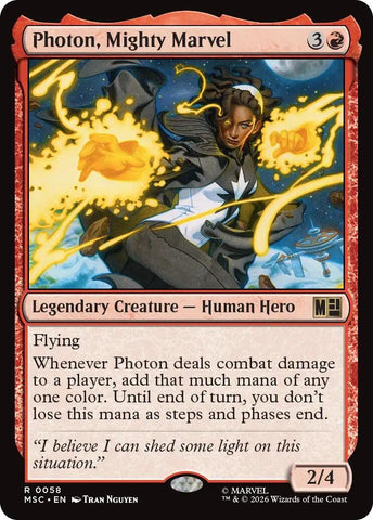 Image for Photon, Mighty Marvel (Surge Foil) (58) (Commander: Marvel Super Heroes) - Magic: The Gathering