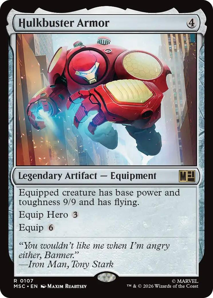 Image for Hulkbuster Armor (Surge Foil) (107) (Commander: Marvel Super Heroes) - Magic: The Gathering