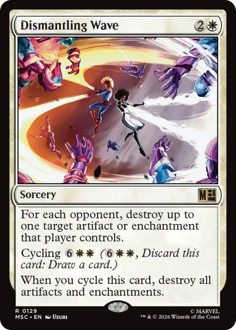 Image for Dismantling Wave (Surge Foil) (129) (Commander: Marvel Super Heroes) - Magic: The Gathering