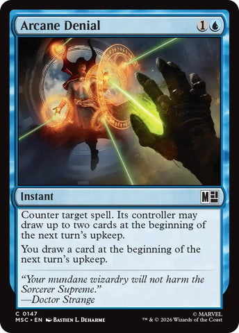 Image for Arcane Denial (Surge Foil) (147) (Commander: Marvel Super Heroes) - Magic: The Gathering