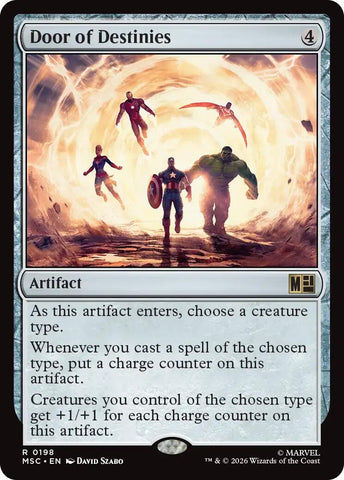 Image for Door of Destinies (Surge Foil) (198) (Commander: Marvel Super Heroes) - Magic: The Gathering