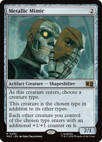 Image for Metallic Mimic (Surge Foil) (203) (Commander: Marvel Super Heroes) - Magic: The Gathering