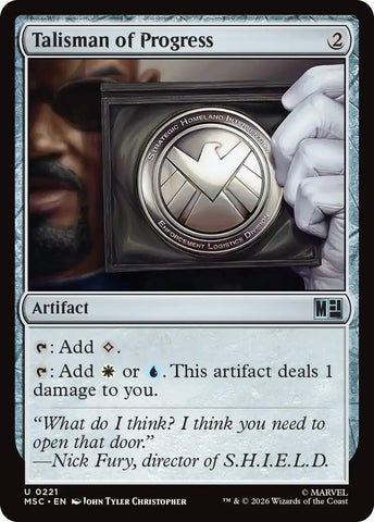 Image for Talisman of Progress (Surge Foil) (221) (Commander: Marvel Super Heroes) - Magic: The Gathering
