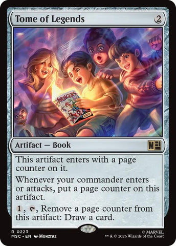 Image for Tome of Legends (Surge Foil) (223) (Commander: Marvel Super Heroes) - Magic: The Gathering