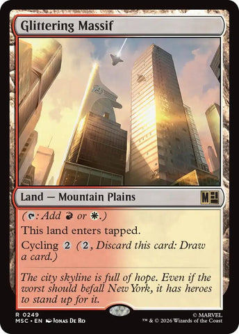 Image for Glittering Massif (Surge Foil) (249) (Commander: Marvel Super Heroes) - Magic: The Gathering