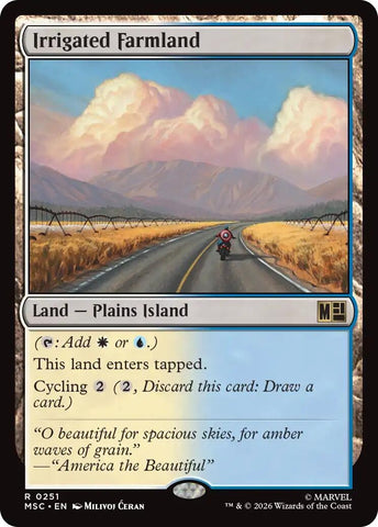 Image for Irrigated Farmland (Surge Foil) (251) (Commander: Marvel Super Heroes) - Magic: The Gathering