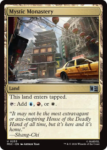 Image for Mystic Monastery (Surge Foil) (253) (Commander: Marvel Super Heroes) - Magic: The Gathering