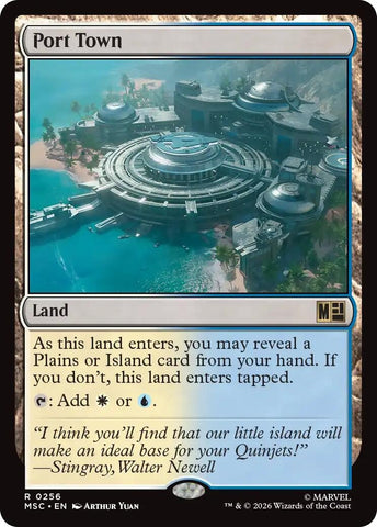 Image for Port Town (Surge Foil) (256) (Commander: Marvel Super Heroes) - Magic: The Gathering