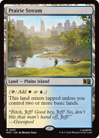 Image for Prairie Stream (Surge Foil) (257) (Commander: Marvel Super Heroes) - Magic: The Gathering