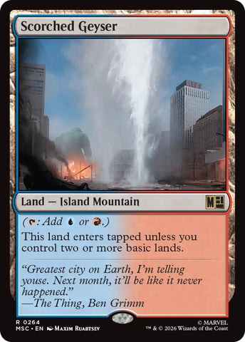 Image for Scorched Geyser (Surge Foil) (264) (Commander: Marvel Super Heroes) - Magic: The Gathering