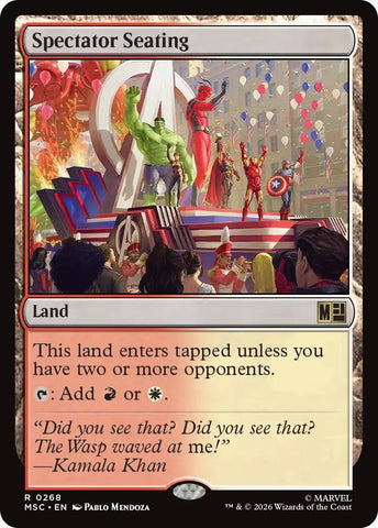 Image for Spectator Seating (Surge Foil) (268) (Commander: Marvel Super Heroes) - Magic: The Gathering