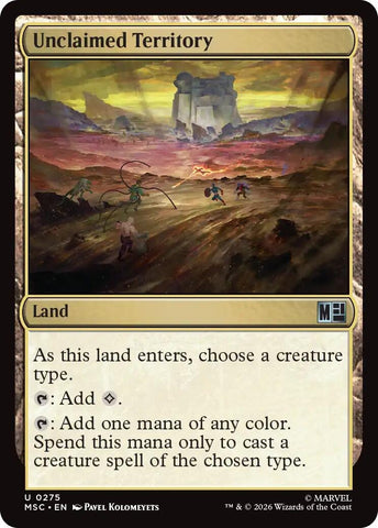 Image for Unclaimed Territory (Surge Foil) (275) (Commander: Marvel Super Heroes) - Magic: The Gathering