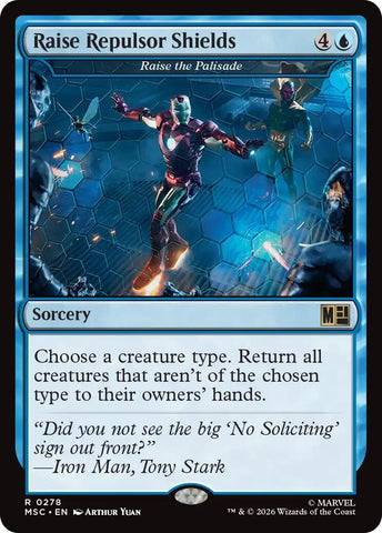 Image for Raise Repulsor Shields - Raise the Palisade (Surge Foil) (278) (Commander: Marvel Super Heroes) - Magic: The Gathering