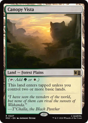 Image for Canopy Vista (Surge Foil) (227) (Commander: Marvel Super Heroes) - Magic: The Gathering