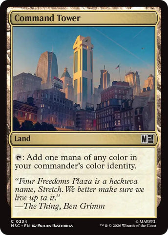 Image for Command Tower (0234) (Surge Foil) (234) (Commander: Marvel Super Heroes) - Magic: The Gathering