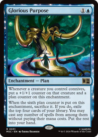 Image for Glorious Purpose (Surge Foil) (31) (Commander: Marvel Super Heroes) - Magic: The Gathering