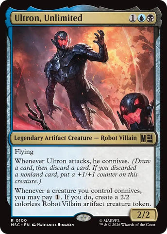 Image for Ultron, Unlimited (Surge Foil) (100) (Commander: Marvel Super Heroes) - Magic: The Gathering