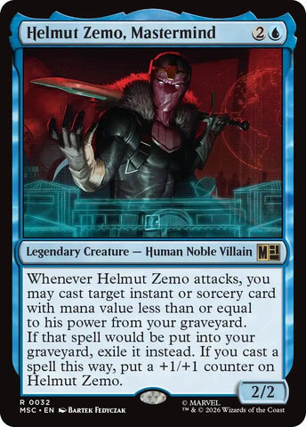 Image for Helmut Zemo, Mastermind (Surge Foil) (32) (Commander: Marvel Super Heroes) - Magic: The Gathering