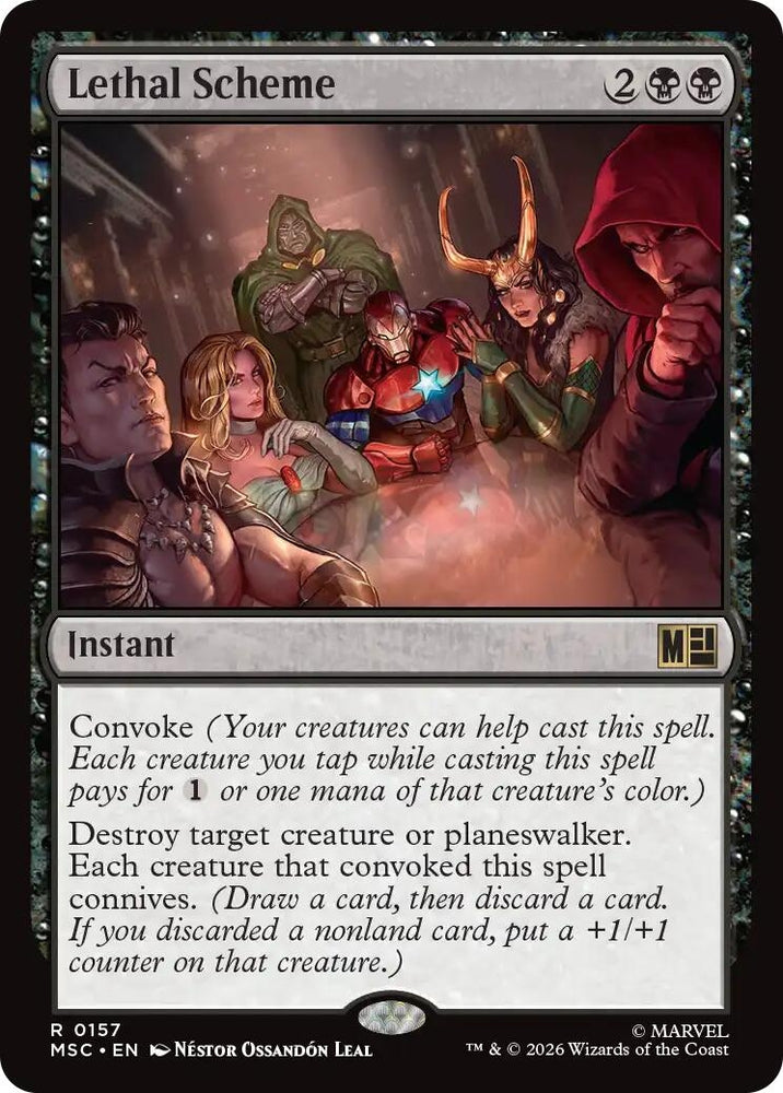Image for Lethal Scheme (Surge Foil) (157) (Commander: Marvel Super Heroes) - Magic: The Gathering