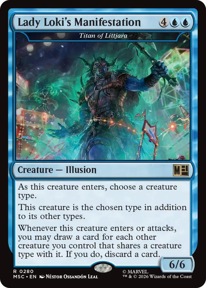 Image for Lady Loki's Manifestation - Titan of Littjara (280) (Commander: Marvel Super Heroes) - Magic: The Gathering
