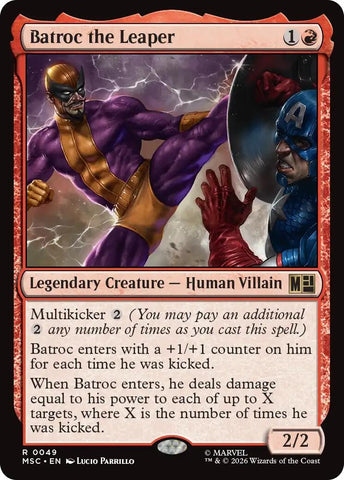 Image for Batroc the Leaper (Surge Foil) (49) (Commander: Marvel Super Heroes) - Magic: The Gathering