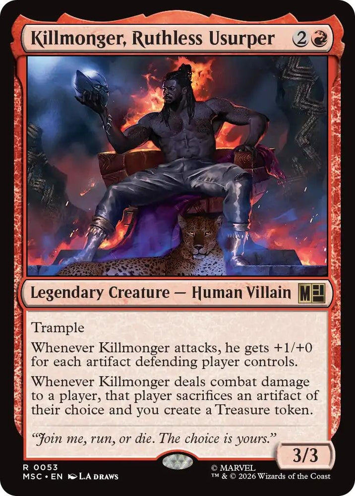 Image for Killmonger, Ruthless Usurper (53) (Commander: Marvel Super Heroes) - Magic: The Gathering