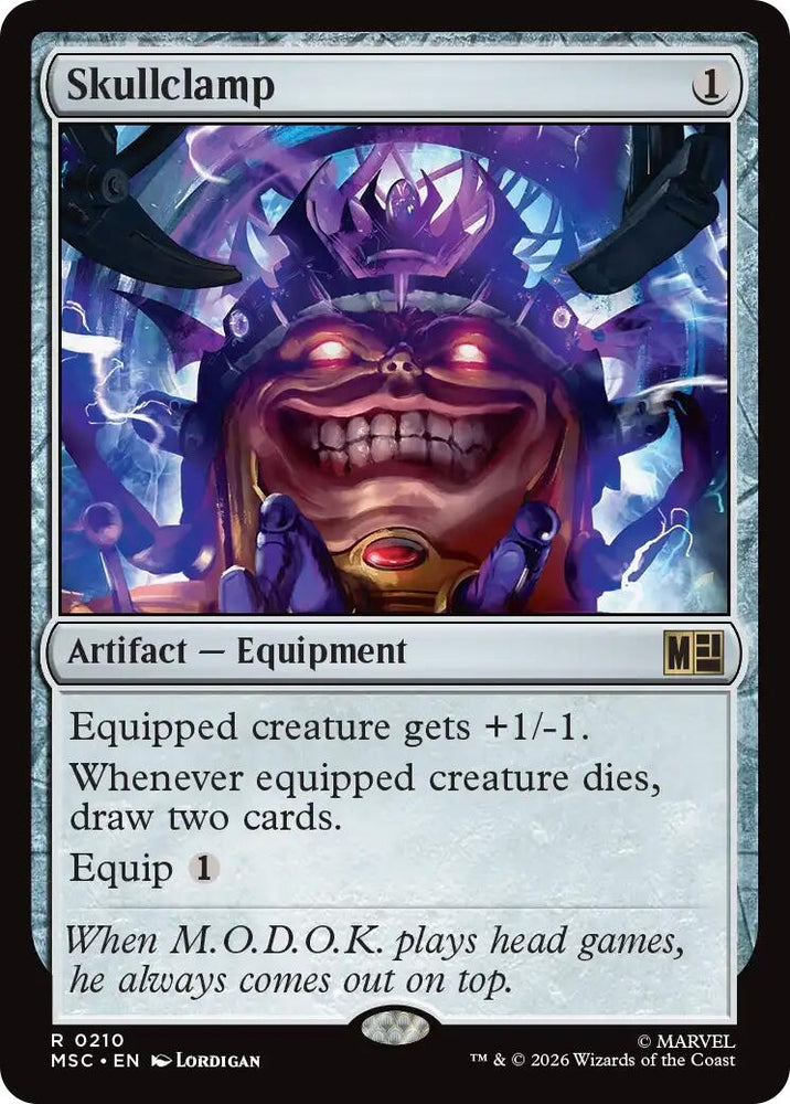 Image for Skullclamp (210) (Commander: Marvel Super Heroes) - Magic: The Gathering
