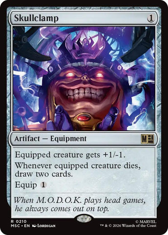 Image for Skullclamp (210) (Commander: Marvel Super Heroes) - Magic: The Gathering