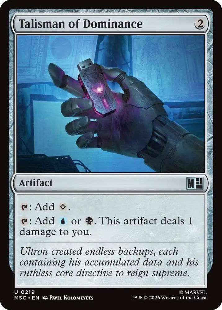 Image for Talisman of Dominance (219) (Commander: Marvel Super Heroes) - Magic: The Gathering