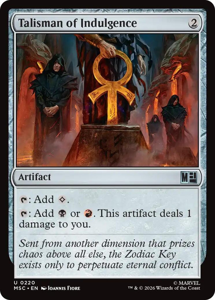 Image for Talisman of Indulgence (220) (Commander: Marvel Super Heroes) - Magic: The Gathering