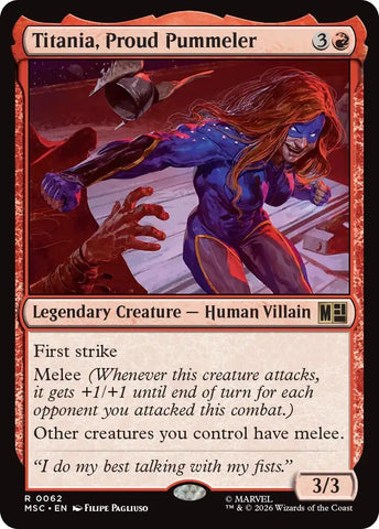 Image for Titania, Proud Pummeler (62) (Commander: Marvel Super Heroes) - Magic: The Gathering