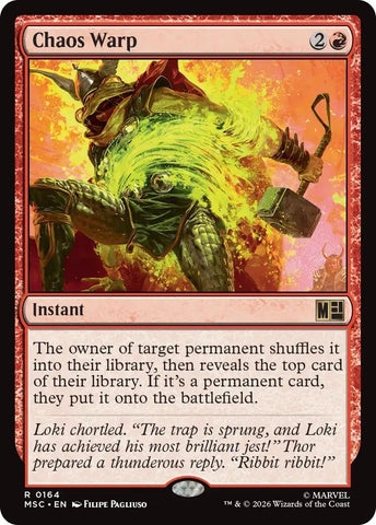 Image for Chaos Warp (Surge Foil) (164) (Commander: Marvel Super Heroes) - Magic: The Gathering