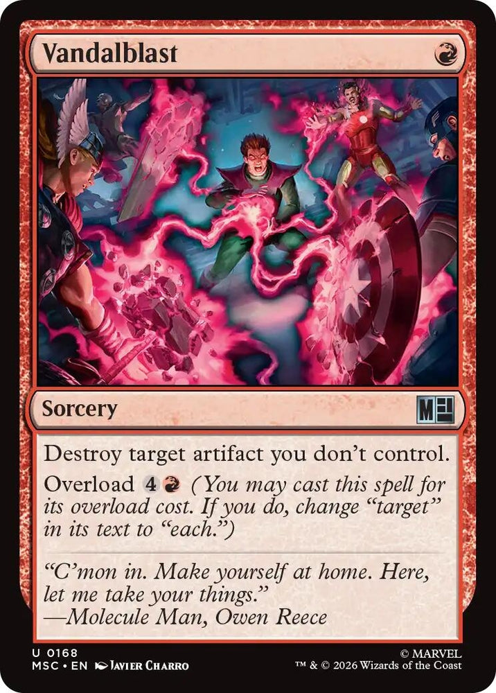 Image for Vandalblast (Surge Foil) (168) (Commander: Marvel Super Heroes) - Magic: The Gathering