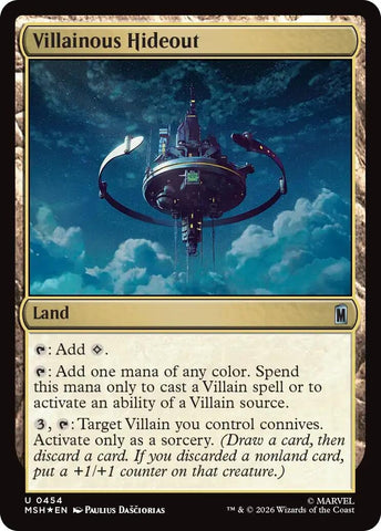 Image for Villainous Hideout (Surge Foil) (454) (Marvel Super Heroes) - Magic: The Gathering