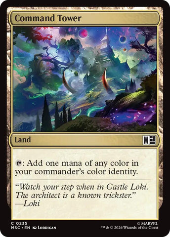Image for Command Tower (0235) (Surge Foil) (235) (Commander: Marvel Super Heroes) - Magic: The Gathering
