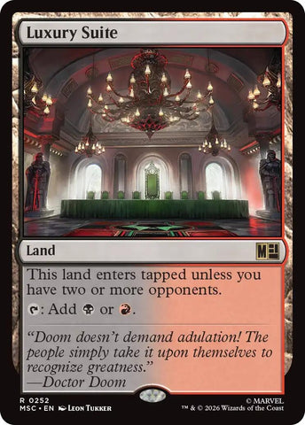 Image for Luxury Suite (Surge Foil) (252) (Commander: Marvel Super Heroes) - Magic: The Gathering
