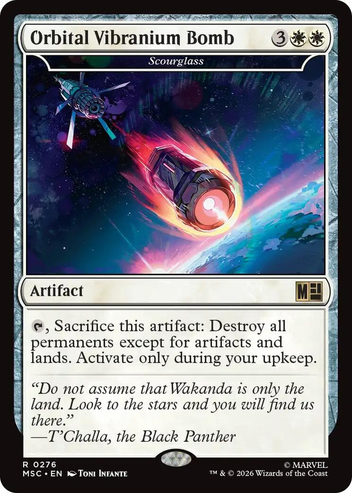 Image for Orbital Vibranium Bomb - Scourglass (276) (Commander: Marvel Super Heroes) - Magic: The Gathering