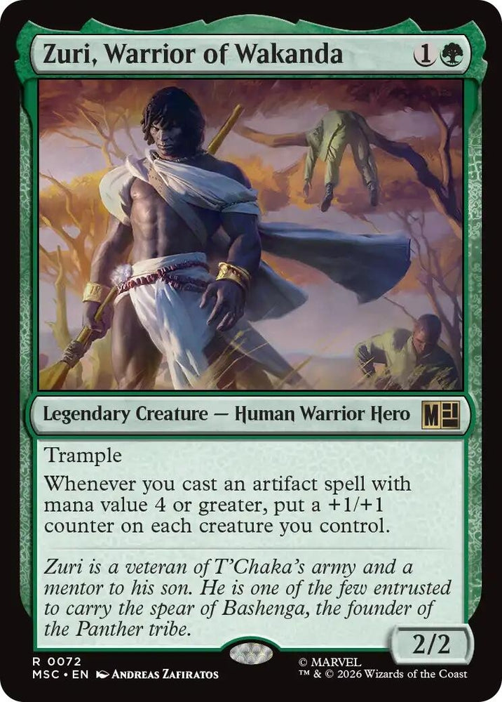 Image for Zuri, Warrior of Wakanda (72) (Commander: Marvel Super Heroes) - Magic: The Gathering
