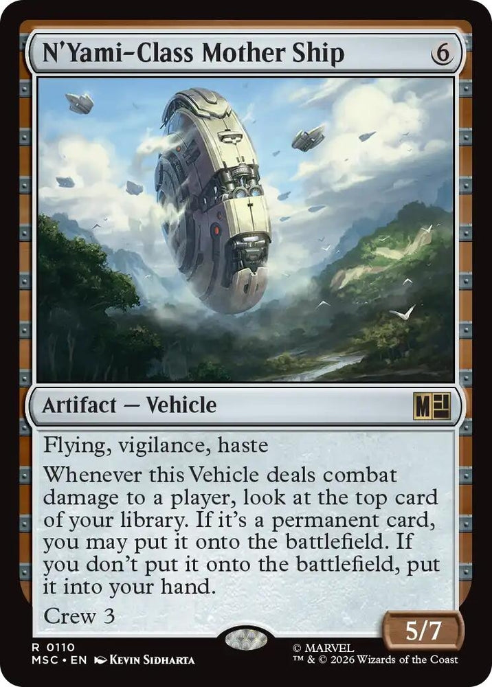 Image for N'Yami-Class Mother Ship (110) (Commander: Marvel Super Heroes) - Magic: The Gathering