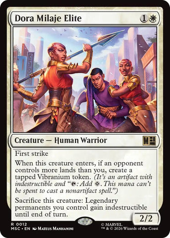 Image for Dora Milaje Elite (Surge Foil) (12) (Commander: Marvel Super Heroes) - Magic: The Gathering
