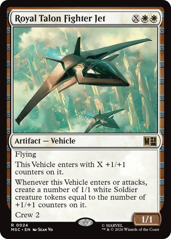 Image for Royal Talon Fighter Jet (Surge Foil) (24) (Commander: Marvel Super Heroes) - Magic: The Gathering