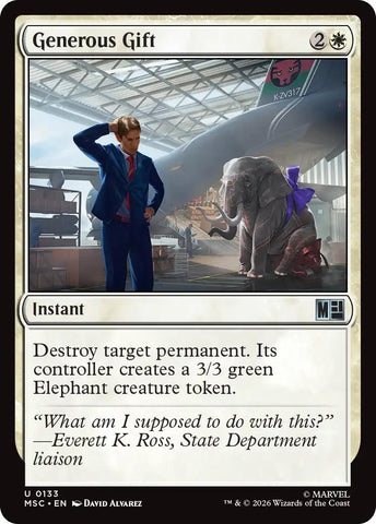 Image for Generous Gift (Surge Foil) (133) (Commander: Marvel Super Heroes) - Magic: The Gathering