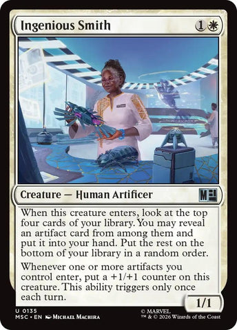 Image for Ingenious Smith (Surge Foil) (135) (Commander: Marvel Super Heroes) - Magic: The Gathering